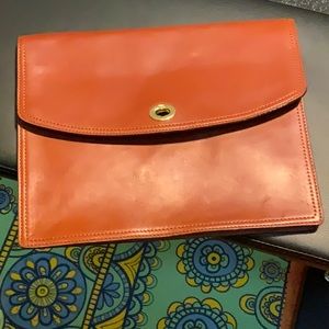 Coach leather envelope purse